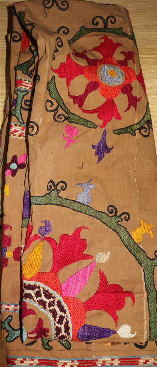 A Susani embroidered cover, (a.f.)
